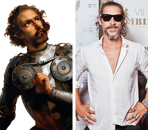 Hernán Cortés y Oscar Jaenada