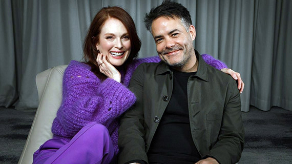Julianne Moore y Sebastián Lelio