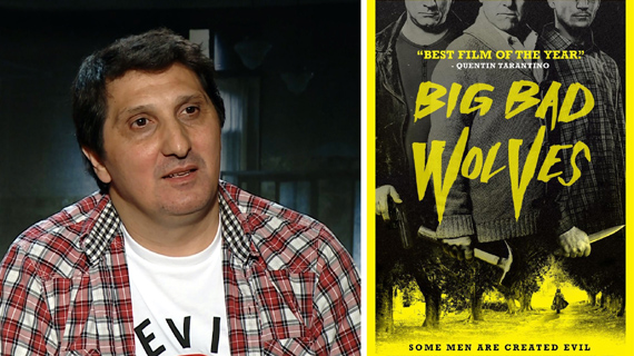 Gustavo Hernández y el cartel de "Big Bad Wolves"
