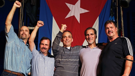 Los cinco agentes cubanos encarcelados en EEUU
