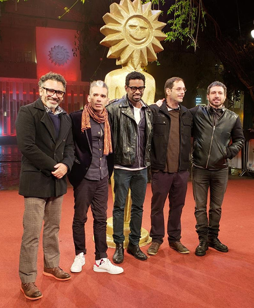 El equipo de "Simonal" en Gramado
