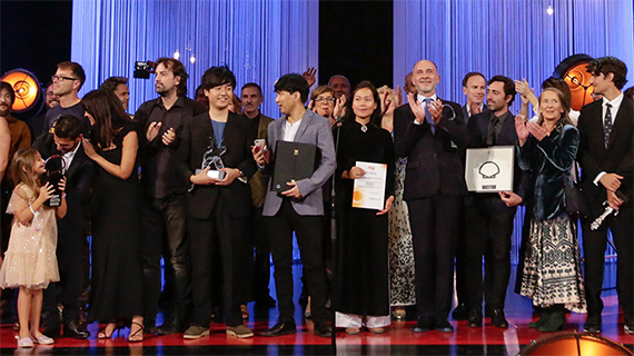 Premiados en el escenario del Kursaal (FICSS)