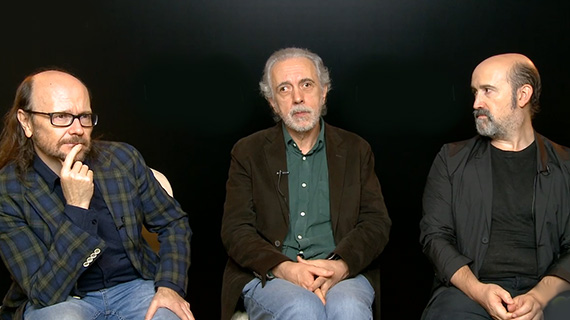 Santiago Segura, Fernando Trueba y Javier Cámara Santiago Segura, Fernando Trueba y Javier Cámara