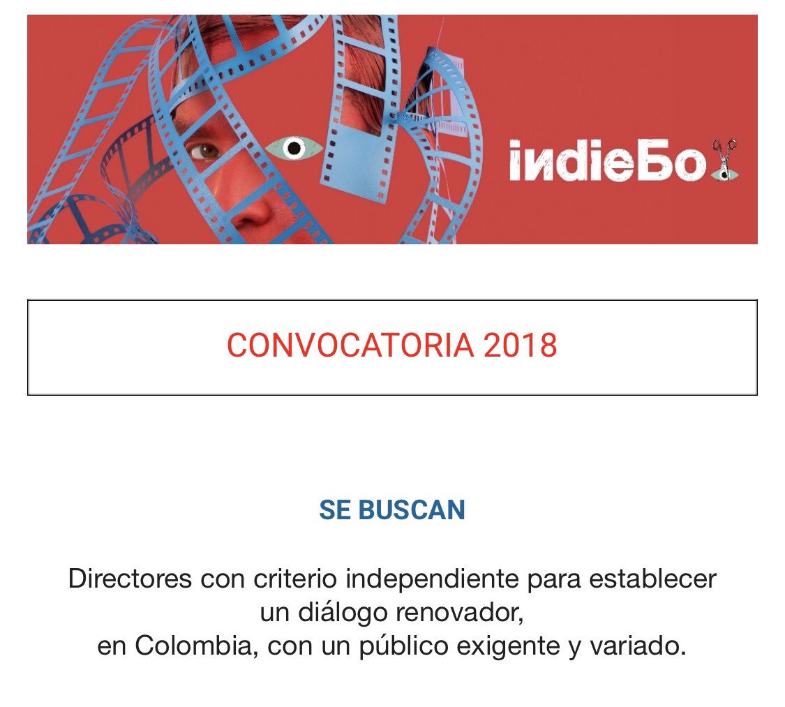 Convocatoria 2018 IndieBo
