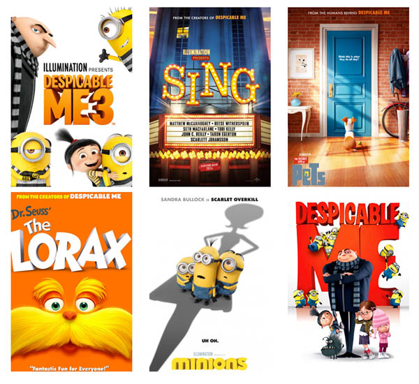 Películas de Illumination Studios