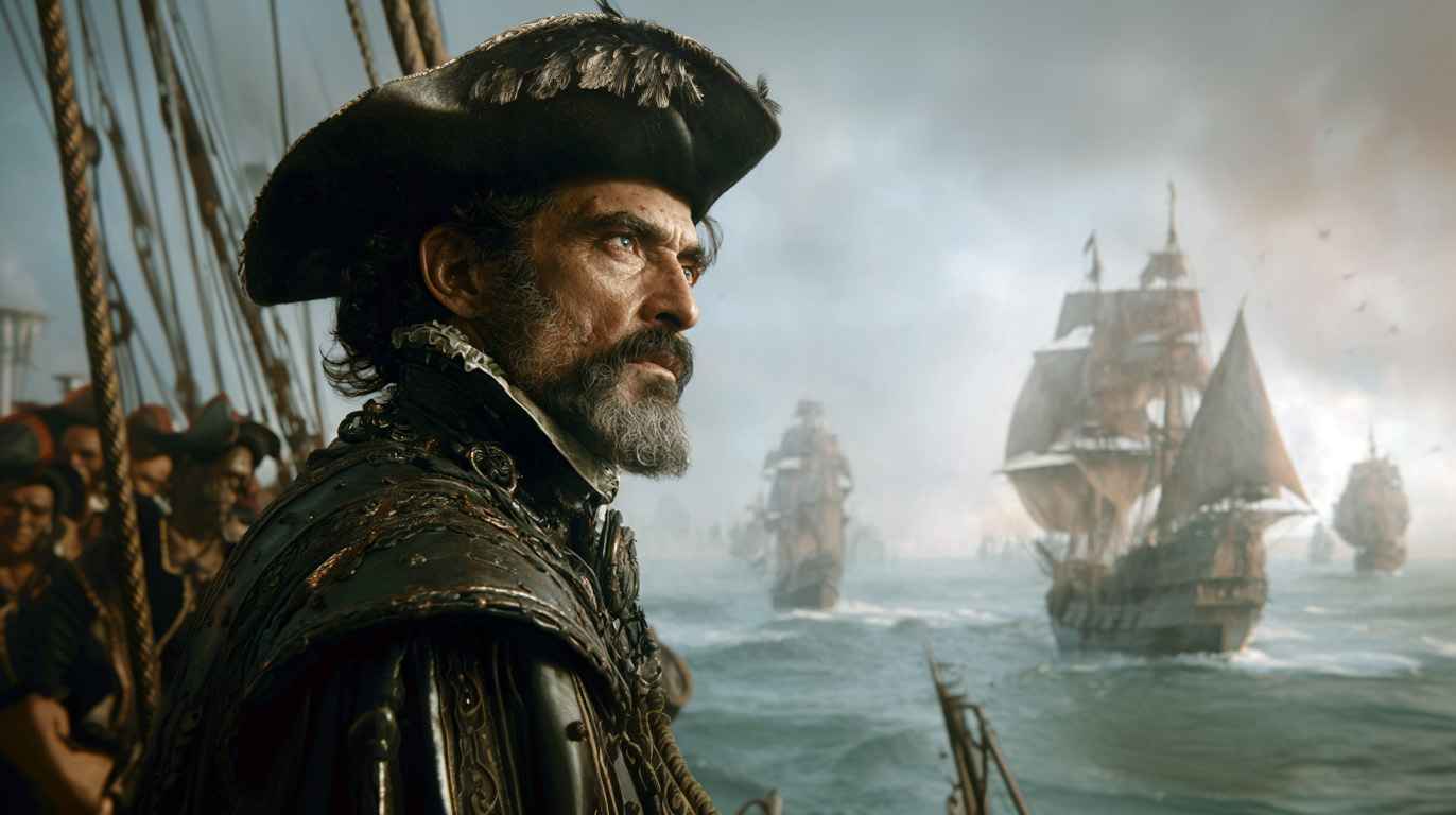 Imagen preliminar de "Cortés" creada con IA