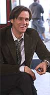Jim Carrey, en el rodaje de 'Dí que sí'